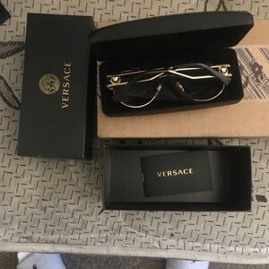 Versace Men's Pilot Eyeglasses